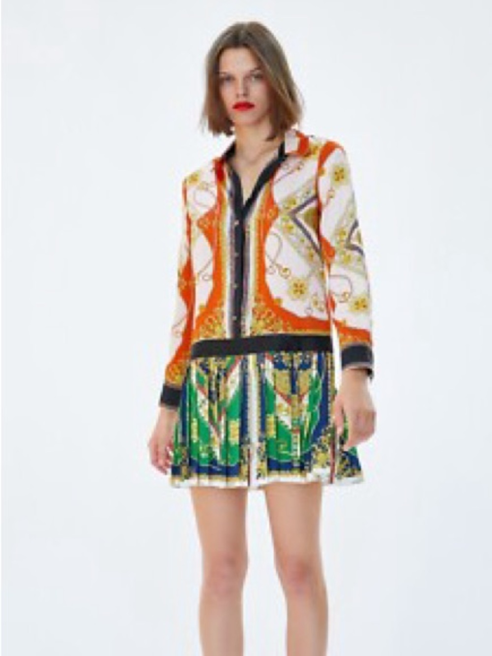 NWT Zara Chain-print Dress